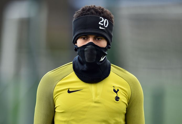 Dele Alli op de afsluitende training van Tottenham Hotspur voor de return tegen Juventus.