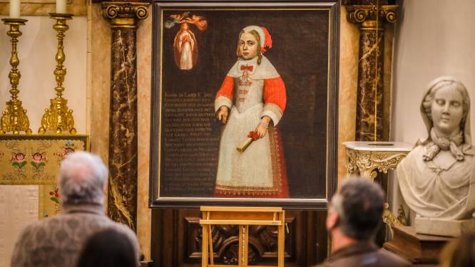 17de-eeuws schilderij van miraculeus genezen meisje keert na 400 jaar terug naar Sint-Godelieveabdij