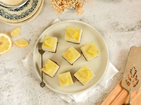 Wat Eten We Vandaag: Citroen-witte chocolade kwarktaart bites