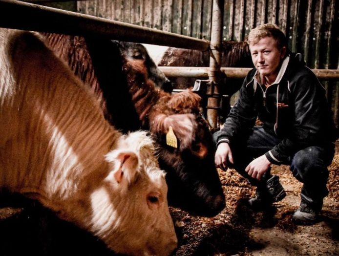 De vorige week verongelukte Hendrik van Doorn bij de koeien van zijn ouders.