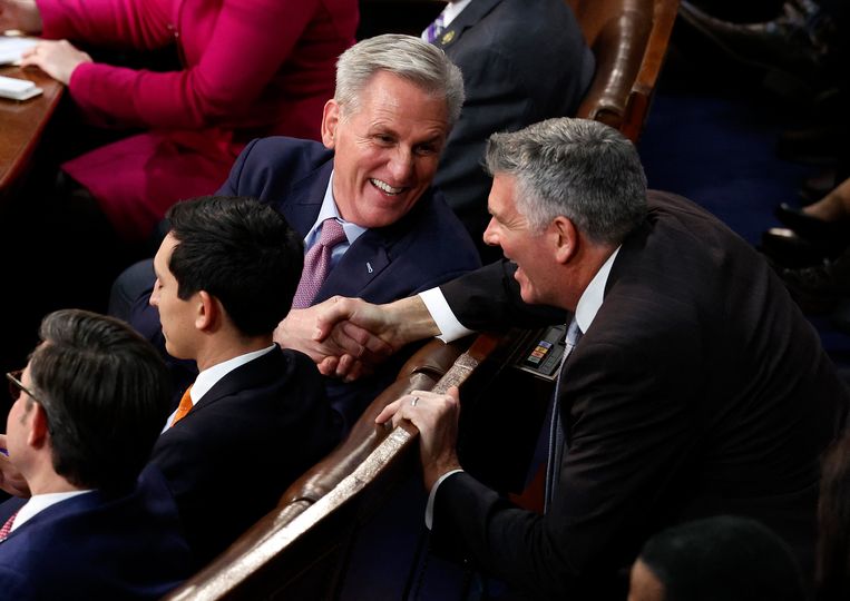 Kevin McCarthy was elected Speaker of the House after 15 rounds of voting