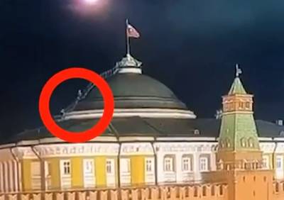 Deux personnes filmées sur le toit du Kremlin quelques secondes avant l’attaque présumée de drones