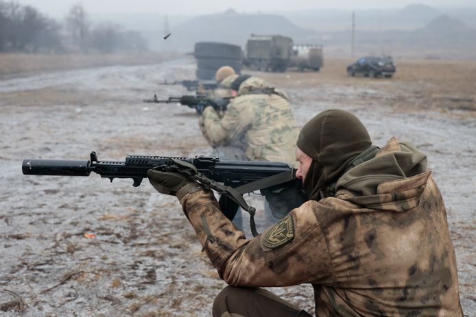 Archiefbeeld van Russische soldaten in de Dontesk-regio