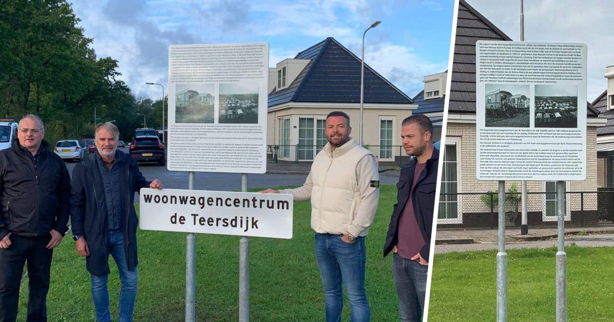 Woede op het woonwagenkamp na diefstal uniek bord 'Het zijn trieste