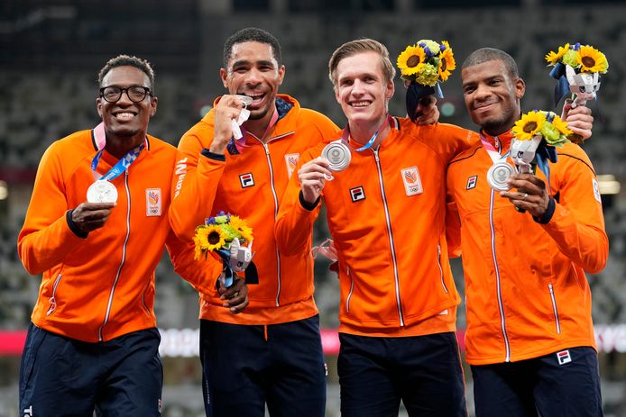 Zilver: Estafettemannen (atletiek, 4 x 400m estafette)