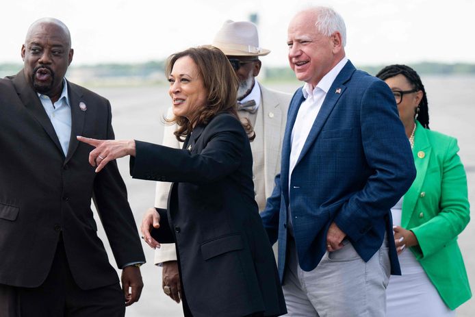 Kamala Harris et Tim Walz