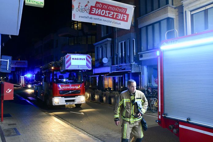 De brandweer repte zich naar de Budastraat in Kortrijk, waar uiteindelijk niks aan de hand bleek.