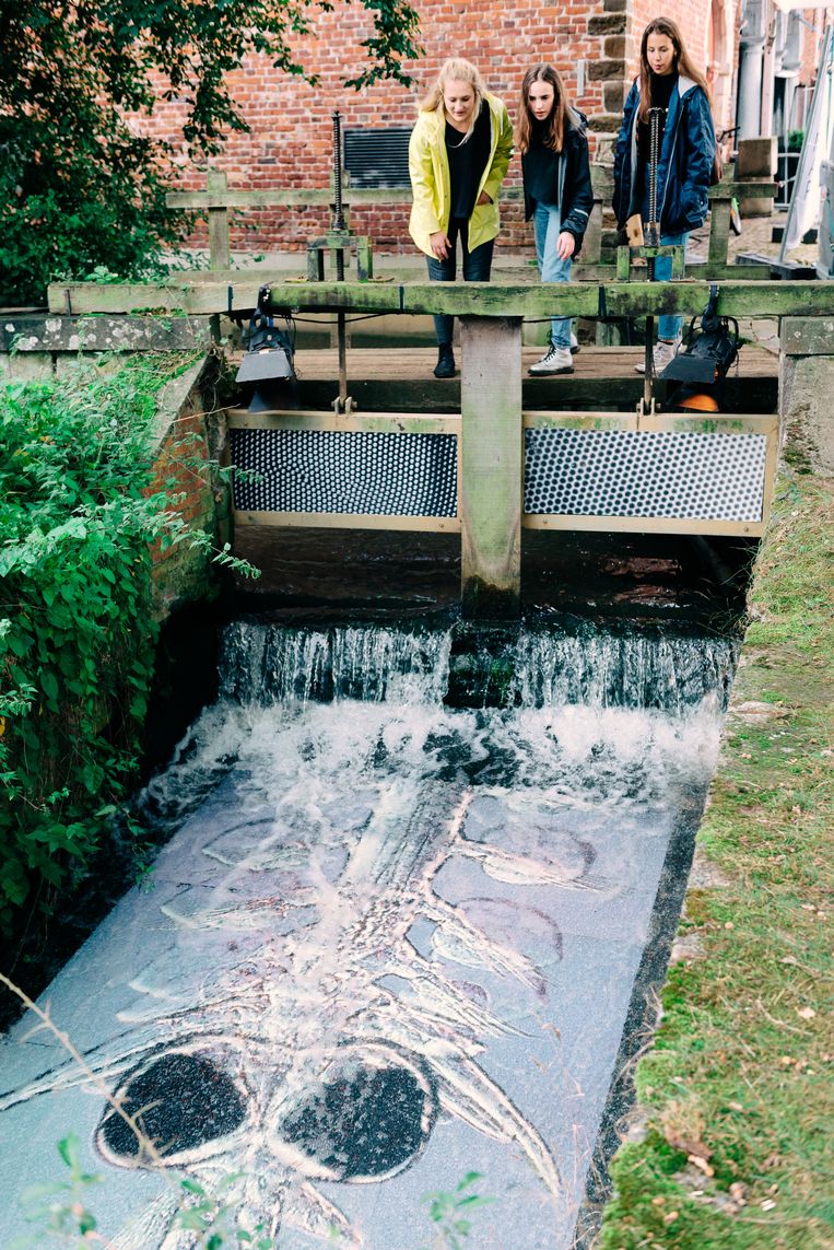 Een kunstwerk van de Zwitserse Batia Suter op HORST. Beeld Illias Teirlinck