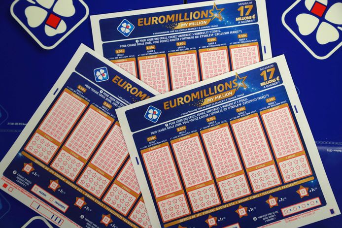 Illustratiebeeld van een Euromillions-ticket van het Franse lottobedrijf ‘Française des Jeux’ (FDJ).