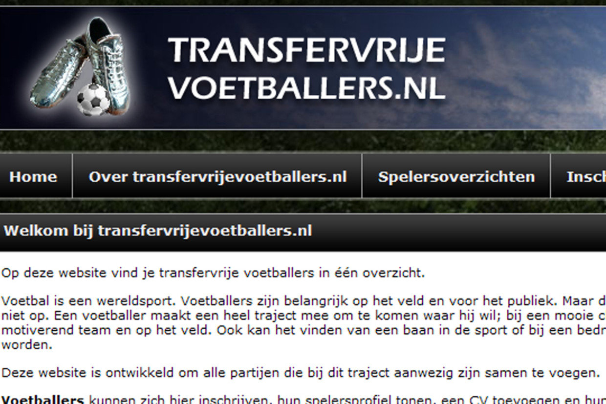 Transfervrije Voetballers (Screenshot) Beeld 