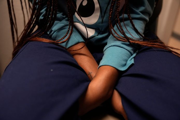 Une trentenaire texane, déjà mère de trois enfants, a fait le déplacement, comme de nombreuses autres, dans une clinique de Louisiane pour pouvoir avorter dans la légalité (Hope Medical Group for Women, Shreveport, Louisiane, 9 octobre 2021)