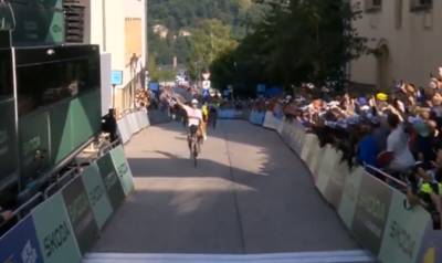 No one in the picture: Mathieu van der Poel immediately takes the lead with a power sprint in the Tour of Luxembourg