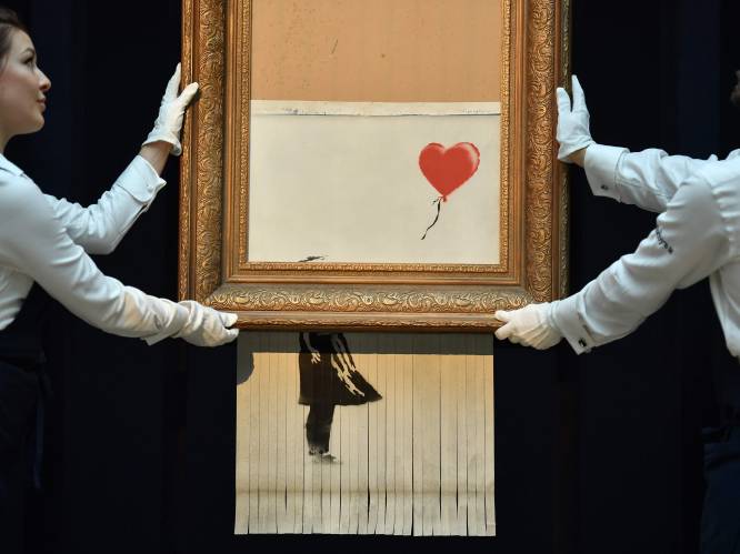 Banksy wilde werk volledig vernietigen bij veiling