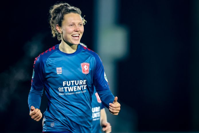 Fenna Kalma, hier op archieffoto, was deze vrijdagavond tegen Telstar goed voor vier goals.