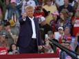Donald Trump bij de campagnebijeenkomst in Waco, Texas.