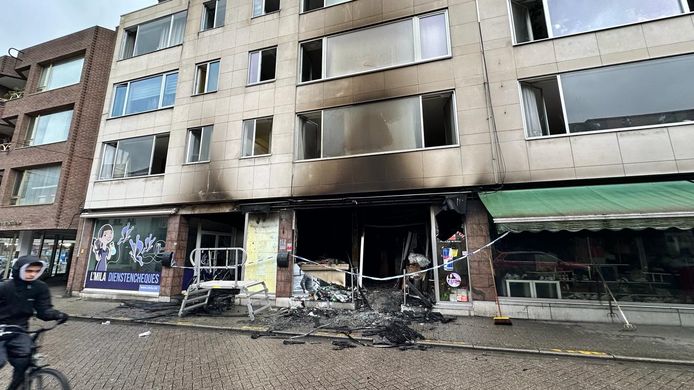 Schade na brand in voedingswinkel Turnhout