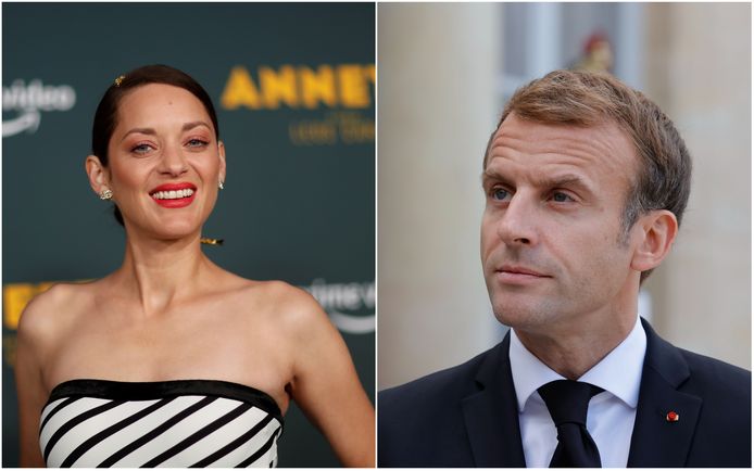 Marion Cotillard et Emmanuel Macron