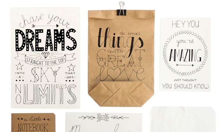 Creatief uit de losse pols handlettering Libelle