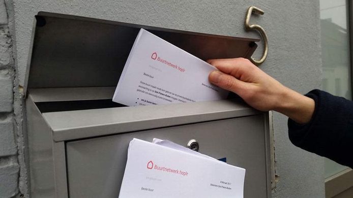 Hoplr breidde in de Guldensporenstad recent met de buurt Kortrijk West uit, waar alle inwoners een brief kregen.