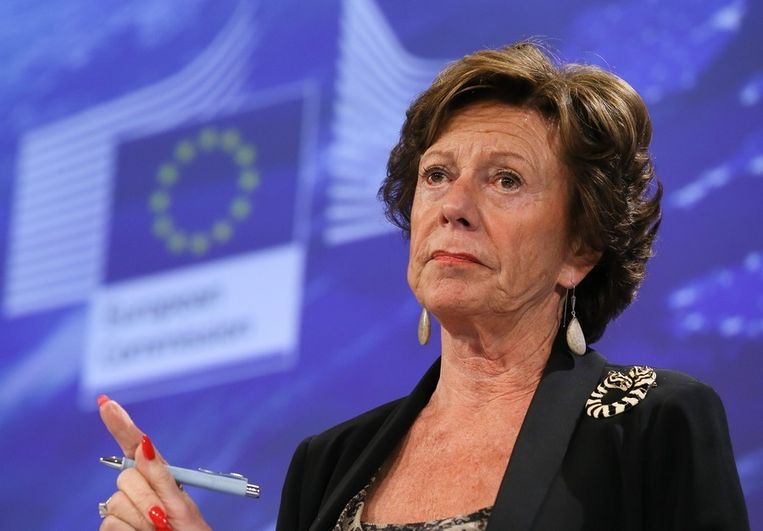 Het voorstel was een voorstel van Europees commissaris Neelie Kroes om de telecommarkt ingrijpend te hervormen Beeld ANP