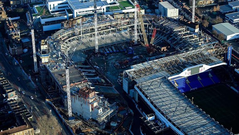 Nieuw stadion van Tottenham krijgt aardig vorm, alleen ...
