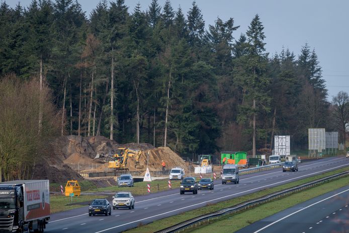 Er is al begonnen met de aanleg van het viaduct