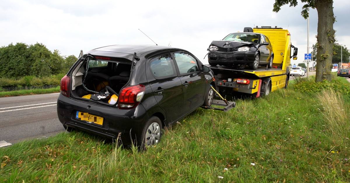 Twee kop-staartbotsingen na elkaar op N345 tussen Empe en Zutphen.