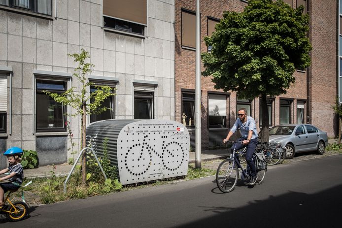 Fietstrommels (zoals hier in beeld) zijn te duur vindt schepen Filip Watteeuw.