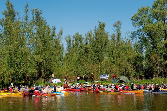 Een kanotocht in de Biesbosch.