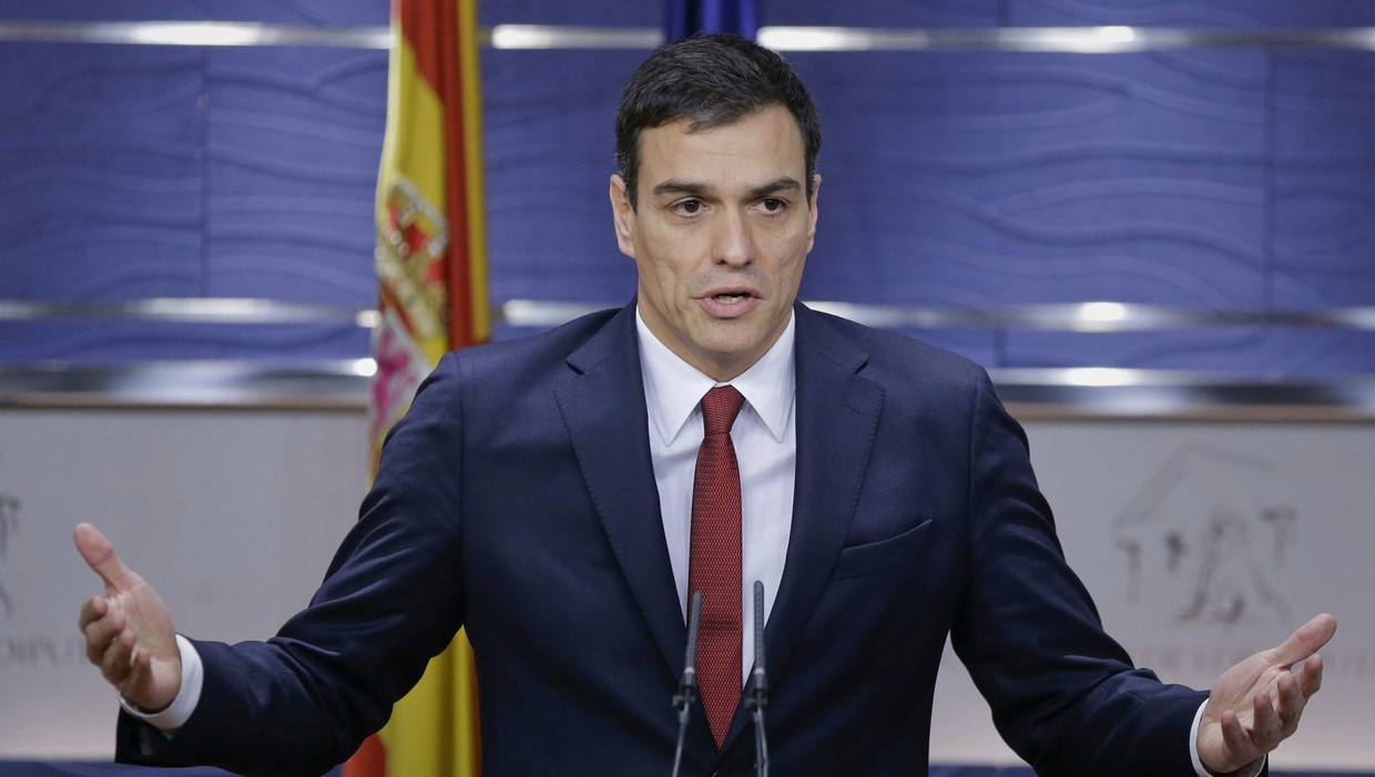 PSOE-leider Pedro Sánchez. Beeld epa