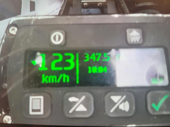 Een bestuurder haalde ruim 123 km per uur op de Ringbaan-Noord.