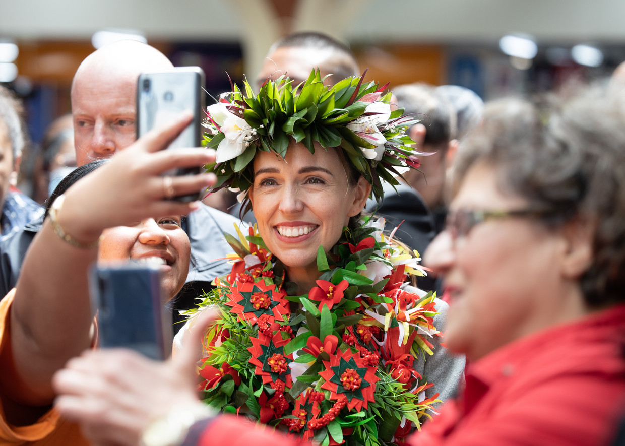 Jacinda Ardern, de premier van Nieuw Zealand Beeld Bloomberg via Getty Images