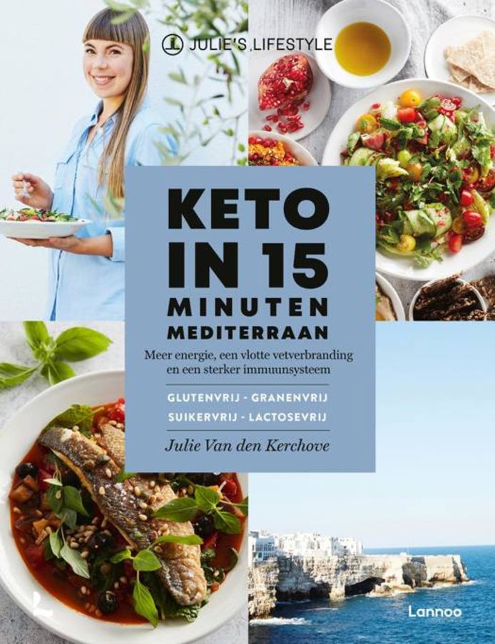 Meer mediterrane recepten vind je in 'Keto in 15 minuten mediterraan' van Julie Van Den Kerchove.