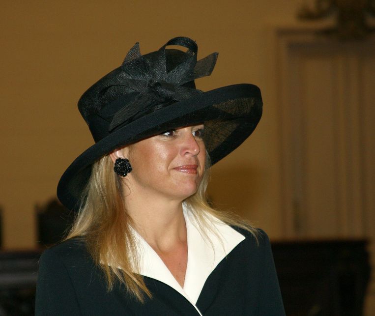 Chili, 20 maart 2003, de outfits van Máxima trokken toen al de aandacht. Beeld ANP /  Benelux Press