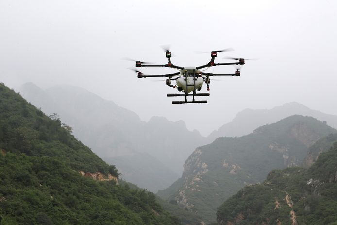 Een test- en trainingscentrum voor drones in China