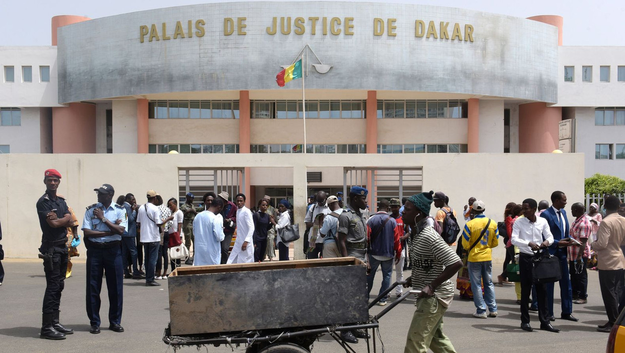 Rechtszaal waar Habré het proces tegen Habré plaatsvindt Beeld anp