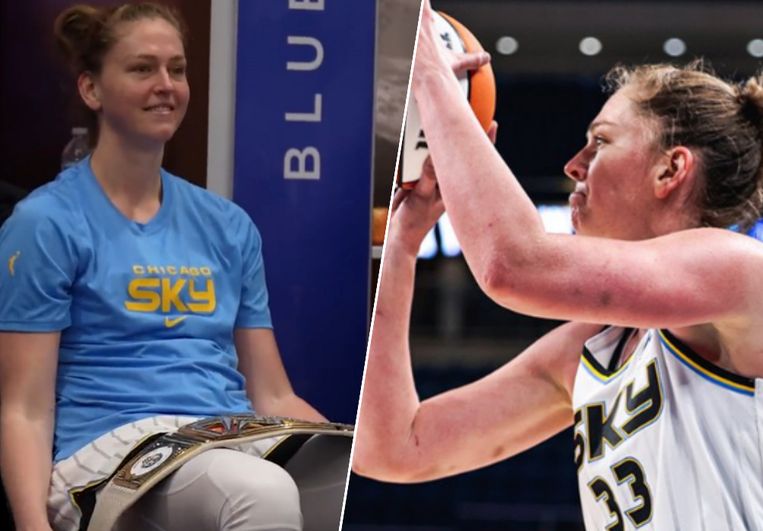 Emma Meesseman. Beeld Twitter Chicago Sky