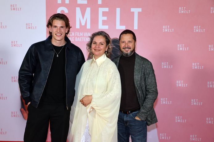 Caroline Mays with her son Arno and partner Kim