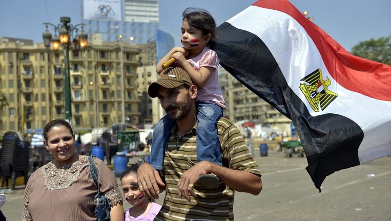 Het Tahriplein in Egypte. Beeld afp
