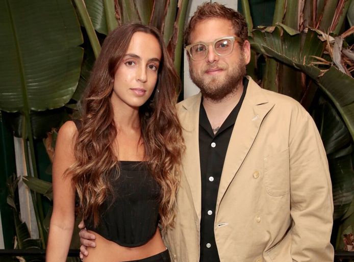 Jonah Hill met ex-vriendin Gianna Santos in 2019.