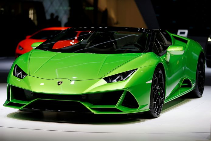 Een Lamborghini Huracan Evo Spyder.
