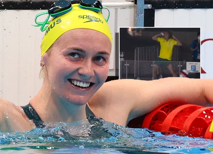 Ariarne Titmus. Inzet: haar coach Dean Boxall.