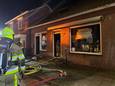 Maandagavond ontstond veel schade door een grote brand bij de kledingwinkel van Astrid in Kerkdriel.