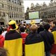 2.000 supporters Jonge Duivels op Grote Markt Brussel