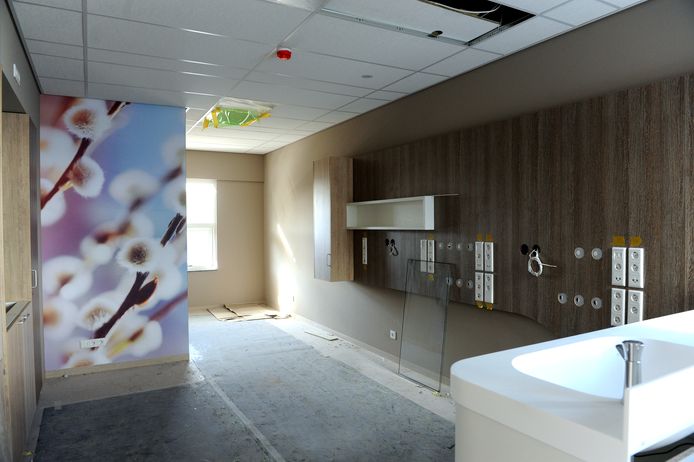 In 2015 was de inrichting van het Moeder- en Kindcentrum in Bergen op Zoom nog in volle gang.