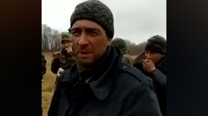Gevangen Russische soldaat