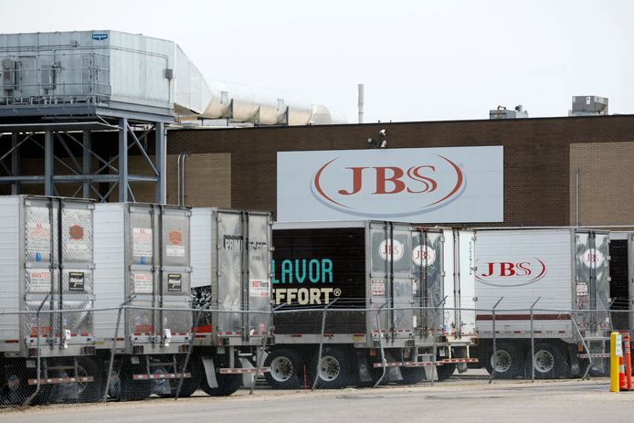 Een fabriek van vleesverwerker JBS in Michigan.