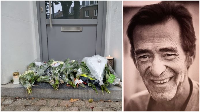 Patiënten legden bloemen neer aan de praktijk van hun huisarts Roger Vandroogenbroeck (70) in Lembeek.