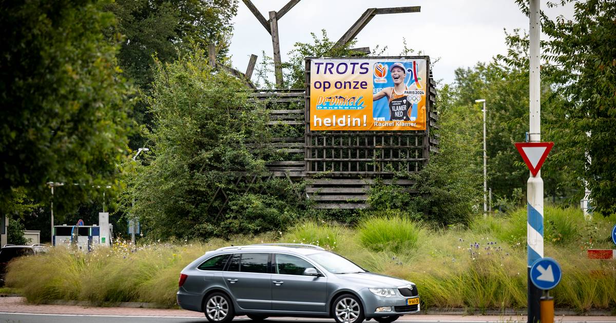 De Dinkel staat achter triatlete Rachel en laat dat ook zien
