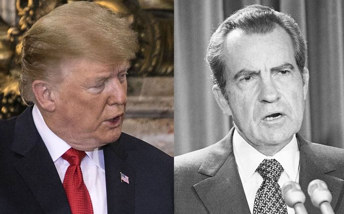 Donald Trump en Richard Nixon.